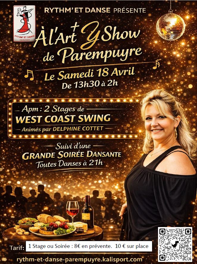 Soirée 18 Avril ART'Y SHOW avec Stages de WCS